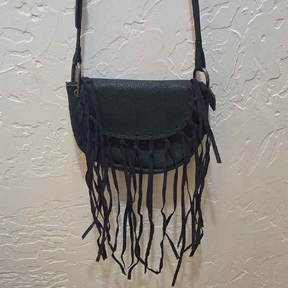 Rue21 Handbags - Rue21 Black Crossbody Bag with Fringe